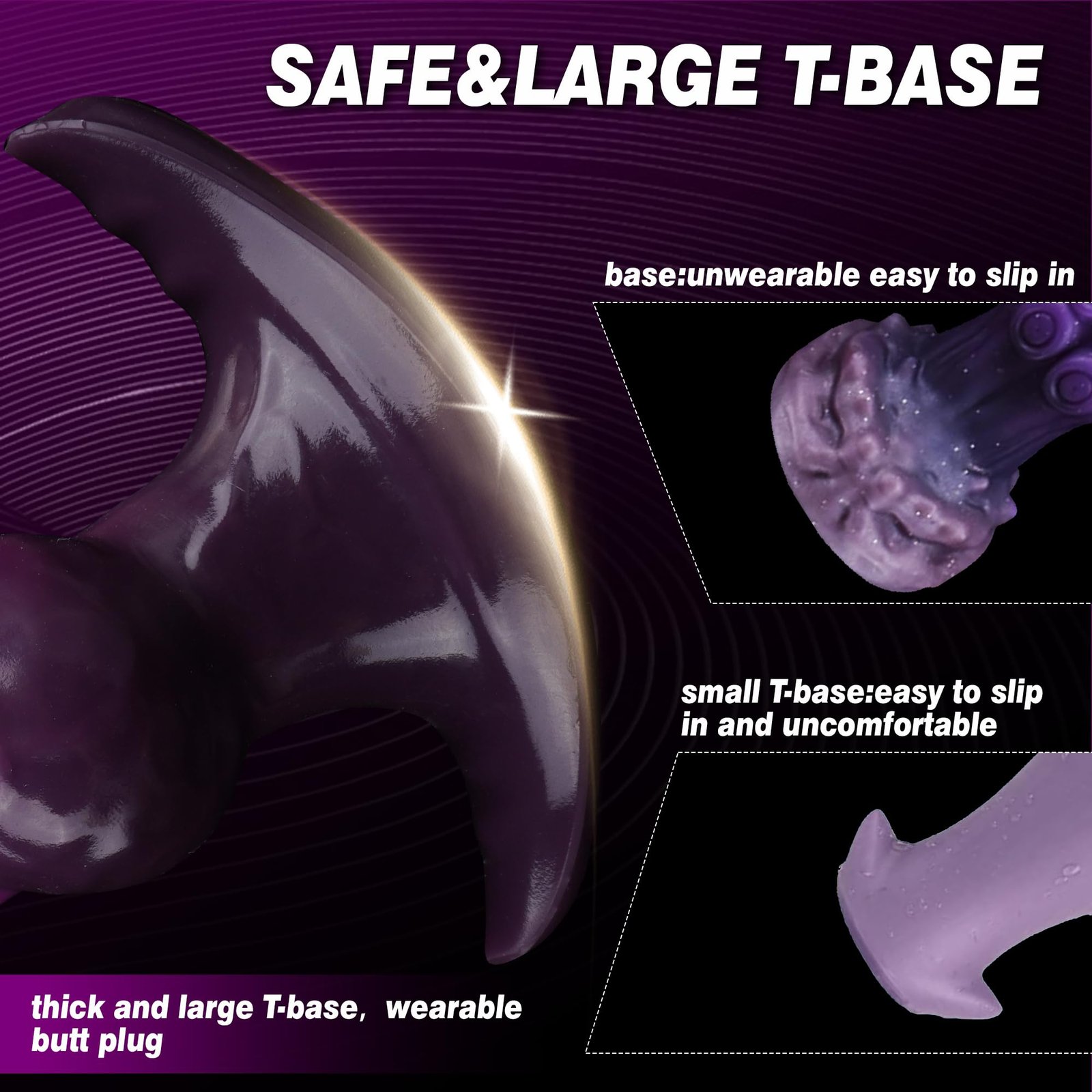 Gradient Violet – Silicone Inflatable Dildo | Body-Safe, Gradient, Pink - Image 7