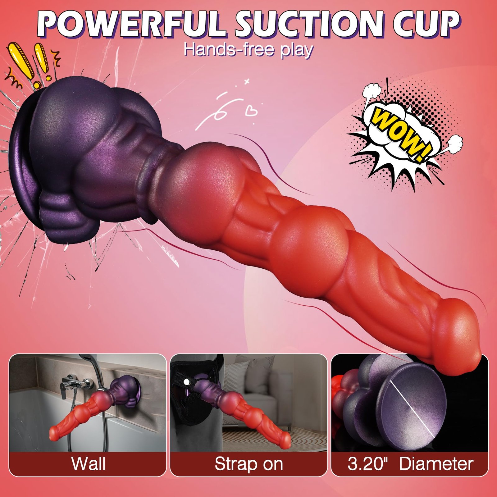 Nebula Spiral – Silicone Alien Dildo | Suction Base, Spiral, Nebula - Image 19