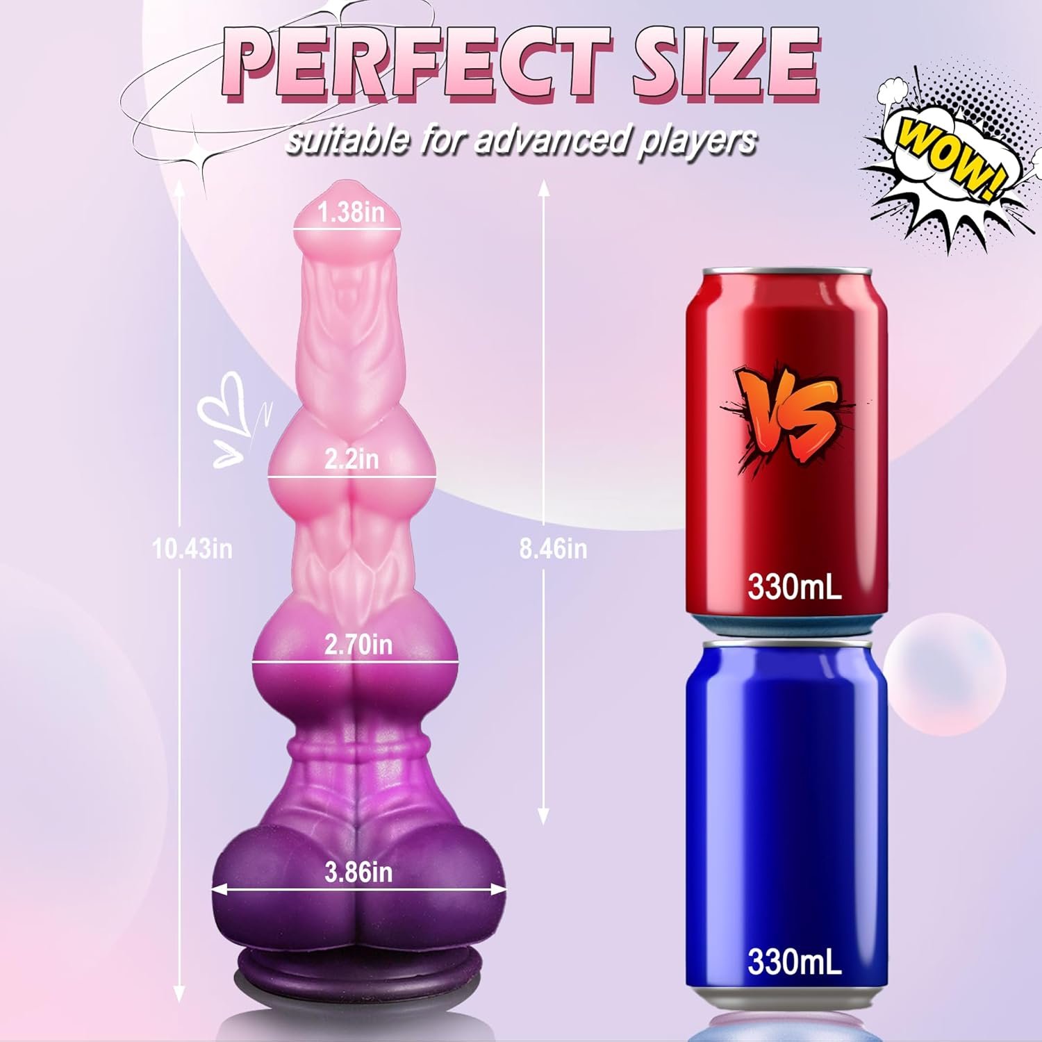 Nebula Spiral – Silicone Alien Dildo | Suction Base, Spiral, Nebula - Image 9