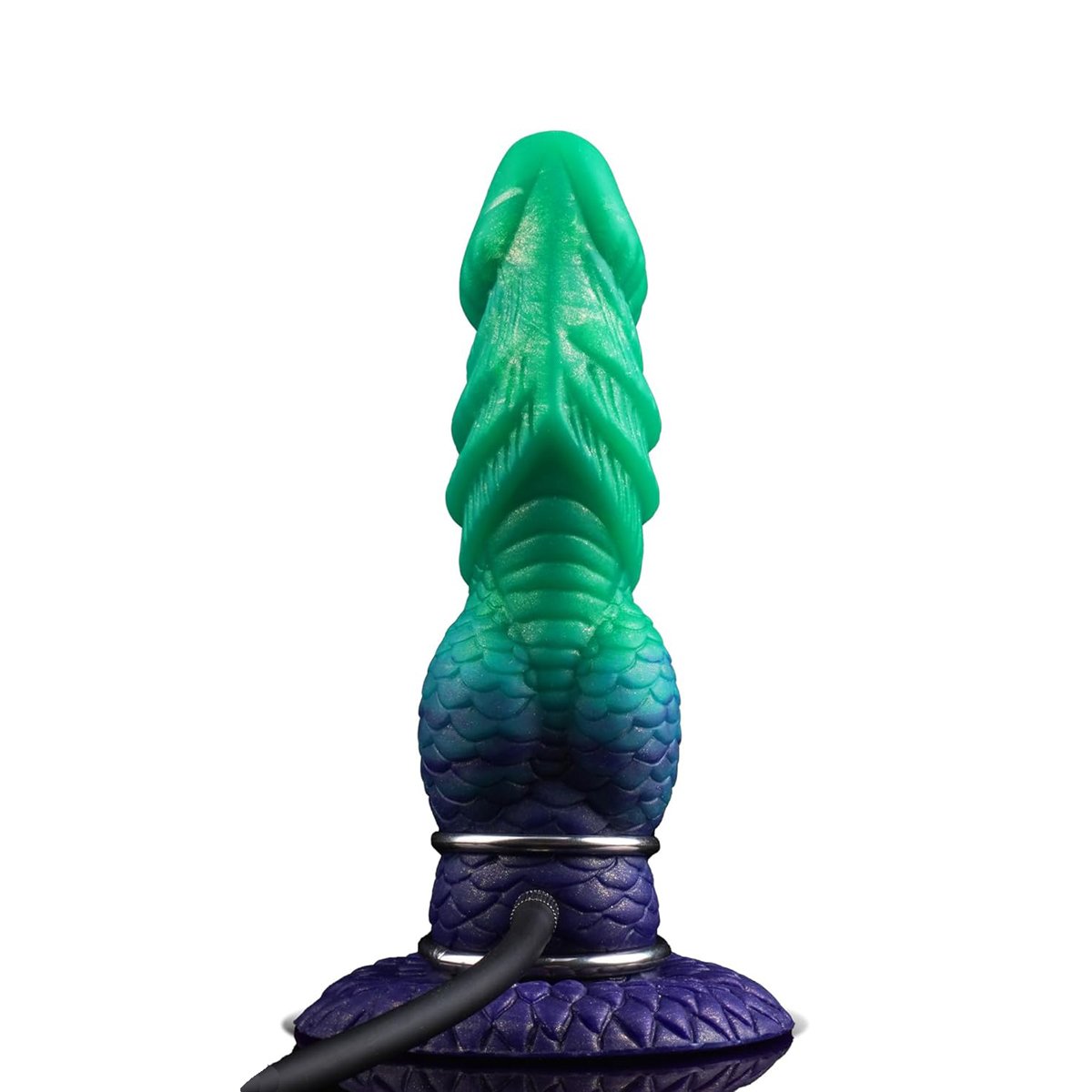 Gradient Inflatable – Silicone Inflatable Dildo | Gradient, Green - Image 2