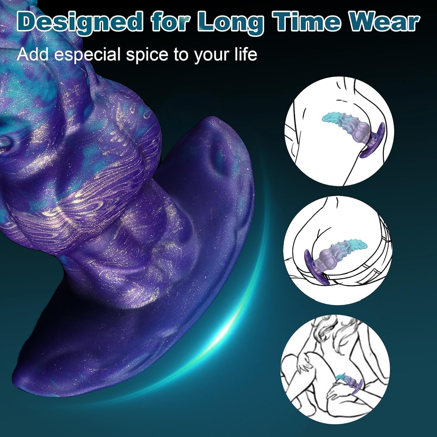 Bart – Liquid Silicone Dildo | Spiral, Gradient, Ocean Mutanttoys - Image 17