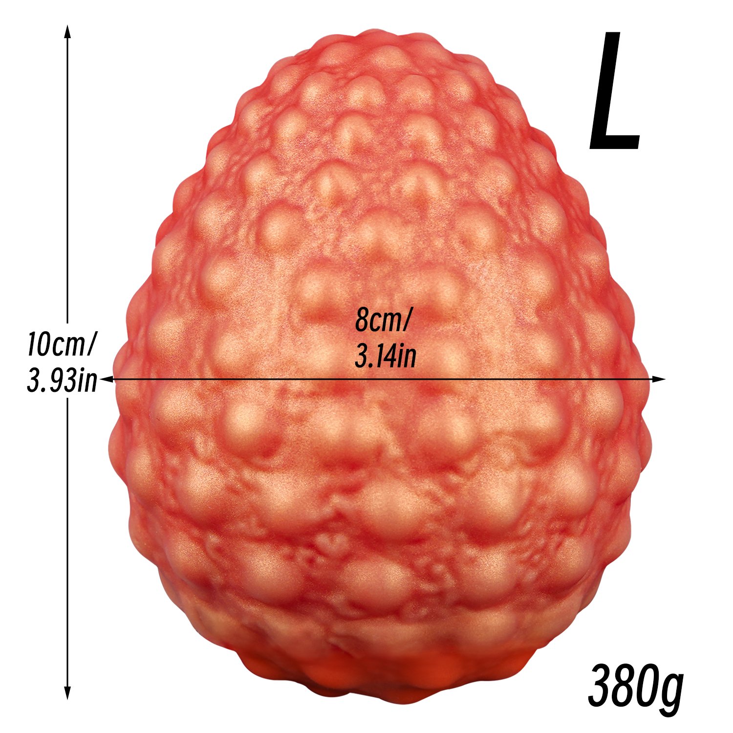Premium Liquid Silicone Textured Massage Egg - Image 10