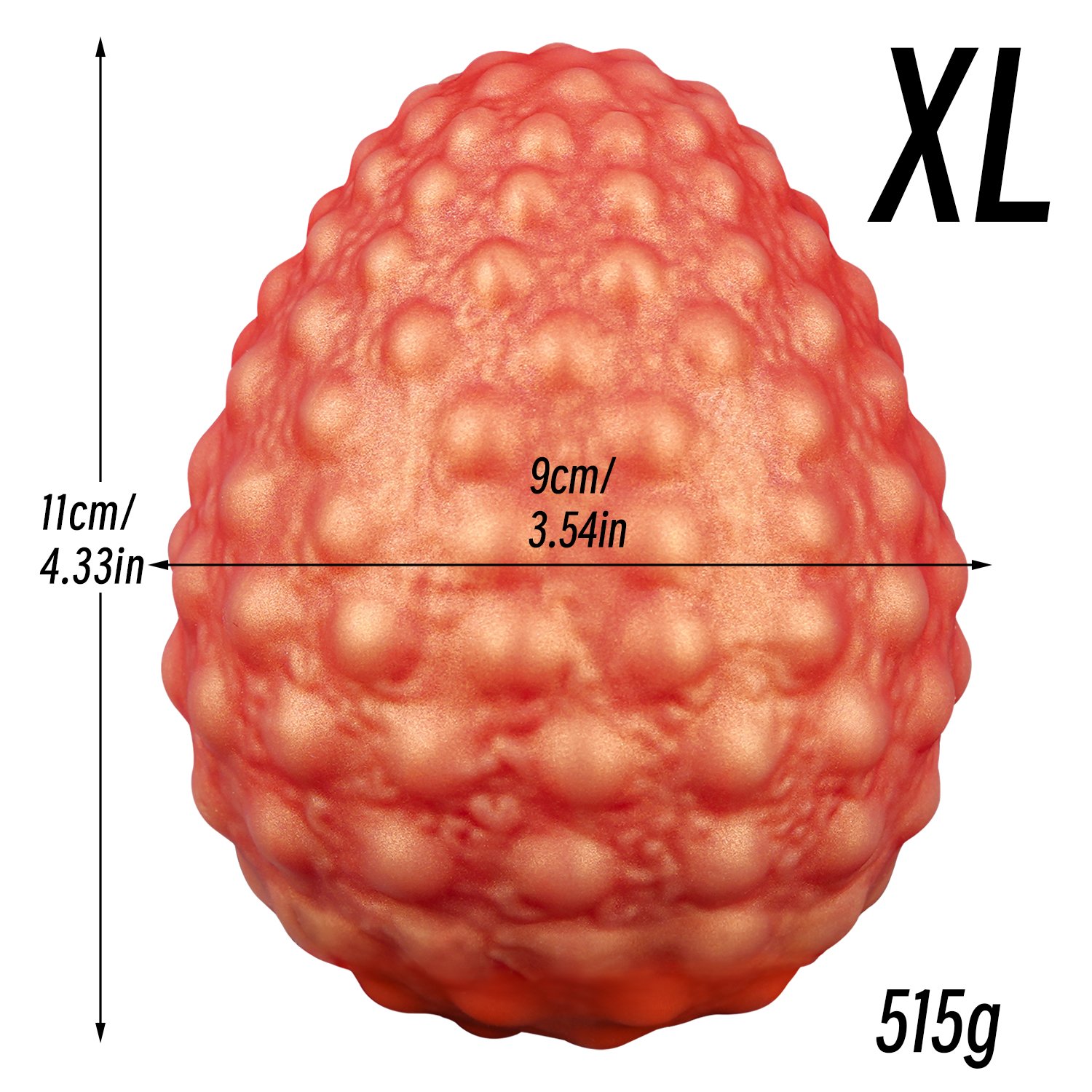 Premium Liquid Silicone Textured Massage Egg - Image 9