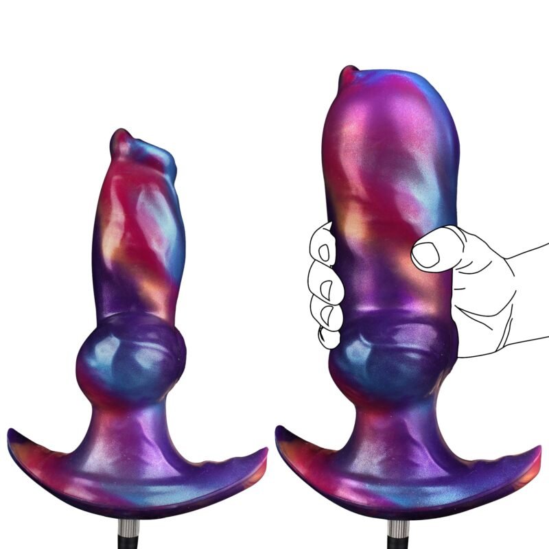Gradient Violet – Silicone Inflatable Dildo | Body-Safe, Gradient, Fantasy