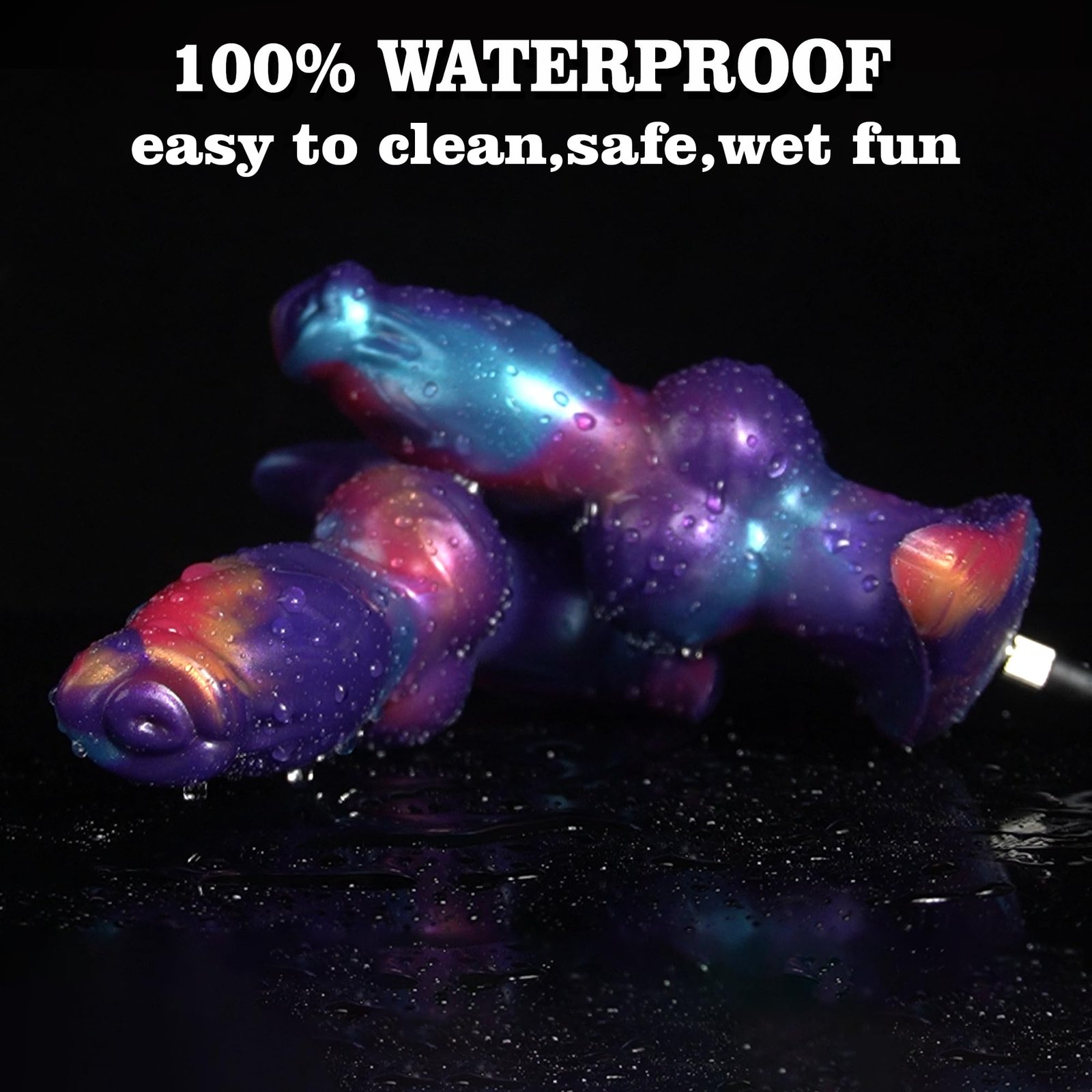 Gradient Violet – Silicone Inflatable Dildo | Body-Safe, Gradient, Fantasy - Image 9