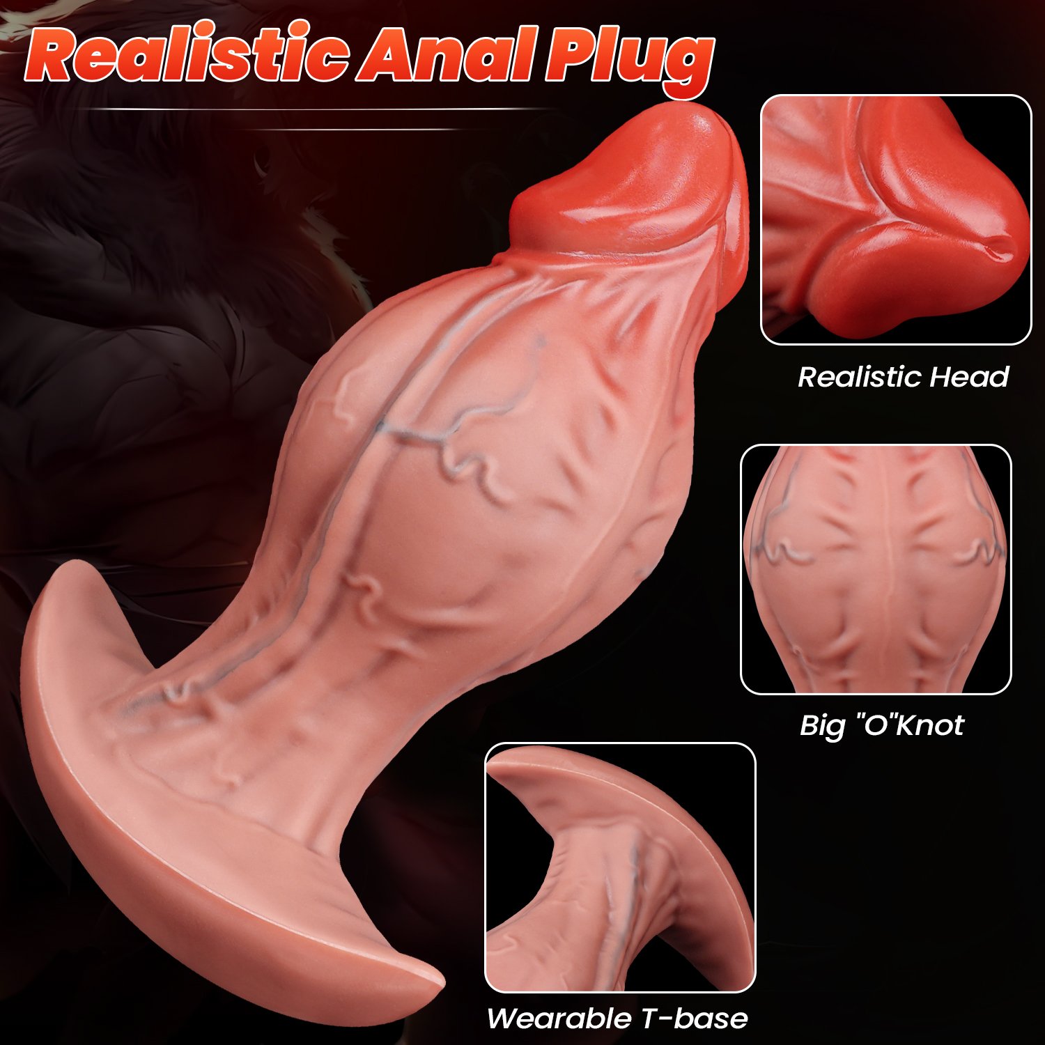 Alien Vein Liquid Silicone Anal Plug - Image 11