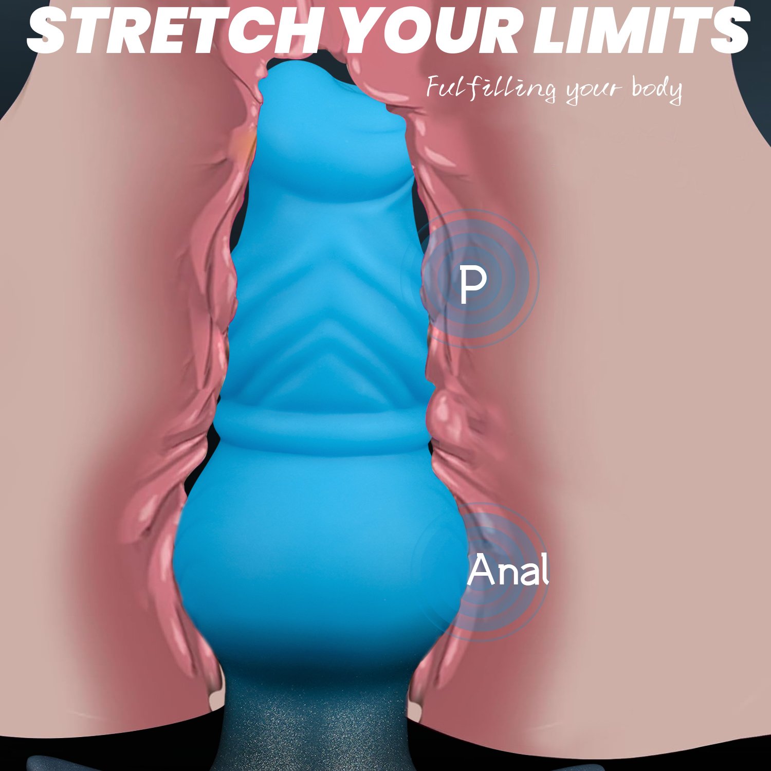 The Blue Evolution Premium Liquid Silicone Dildo - Image 9