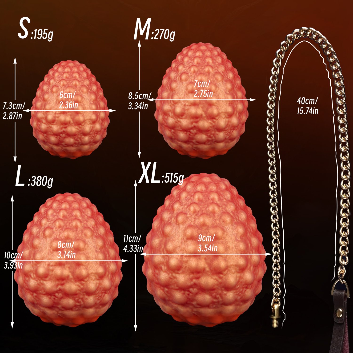 Premium Liquid Silicone Textured Massage Egg - Image 18