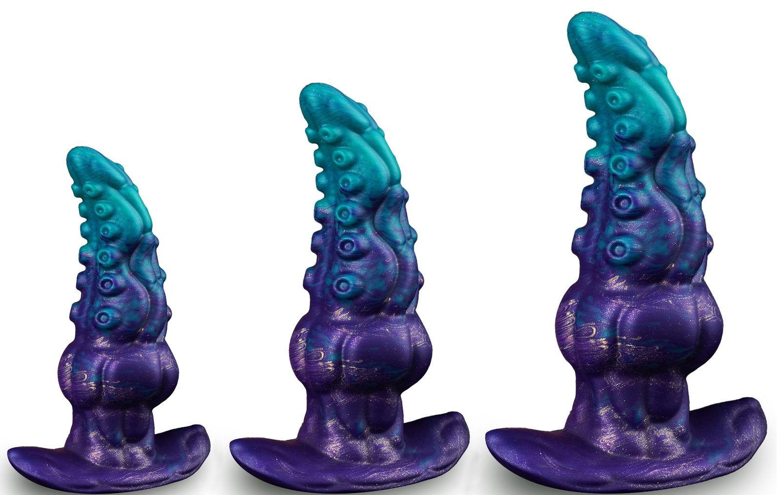 Bart – Liquid Silicone Dildo | Spiral, Gradient, Ocean Mutanttoys - Image 13
