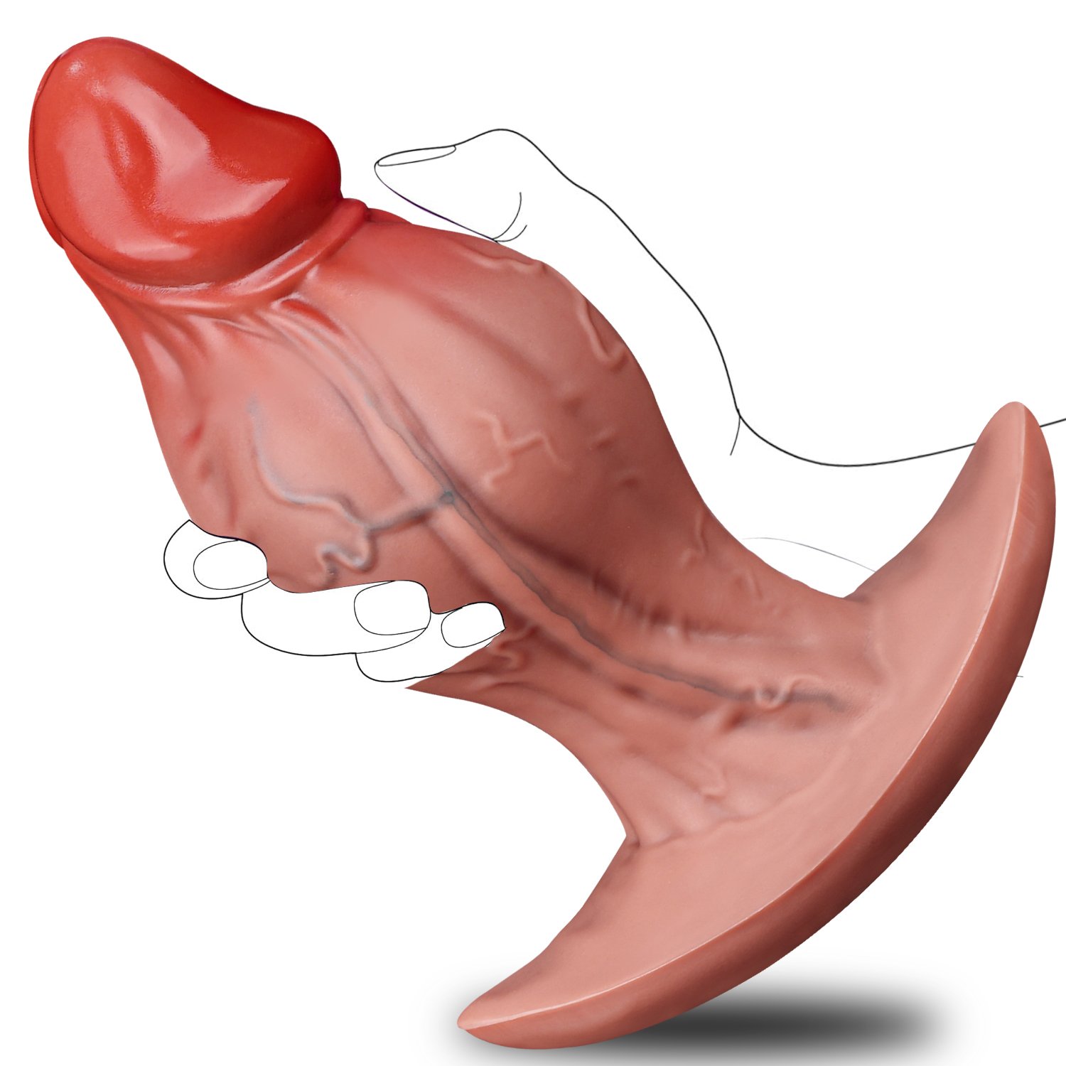 Alien Vein Liquid Silicone Anal Plug - Image 3