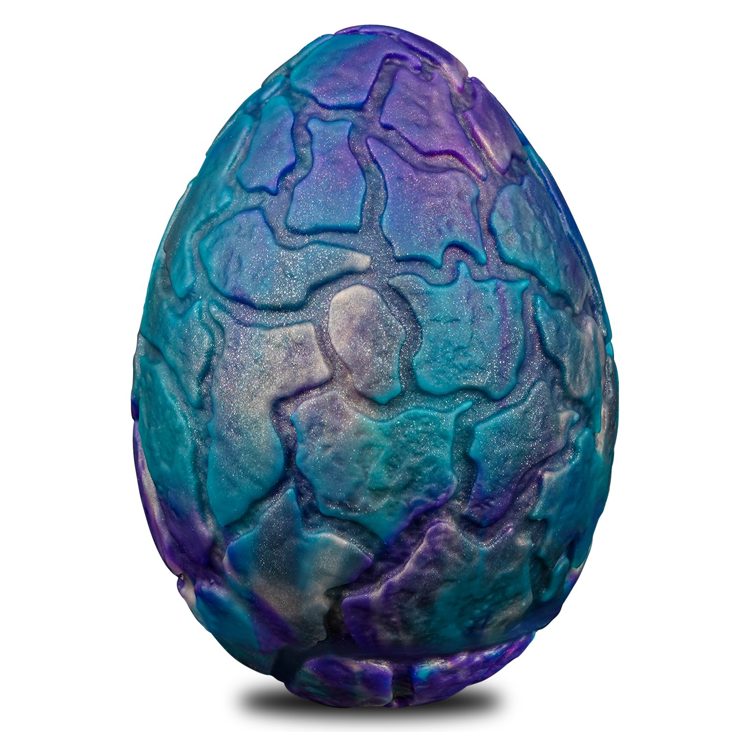 Crackle Texture Bionic Egg Anal Plugs - Liquid Silicone Edition - Image 4