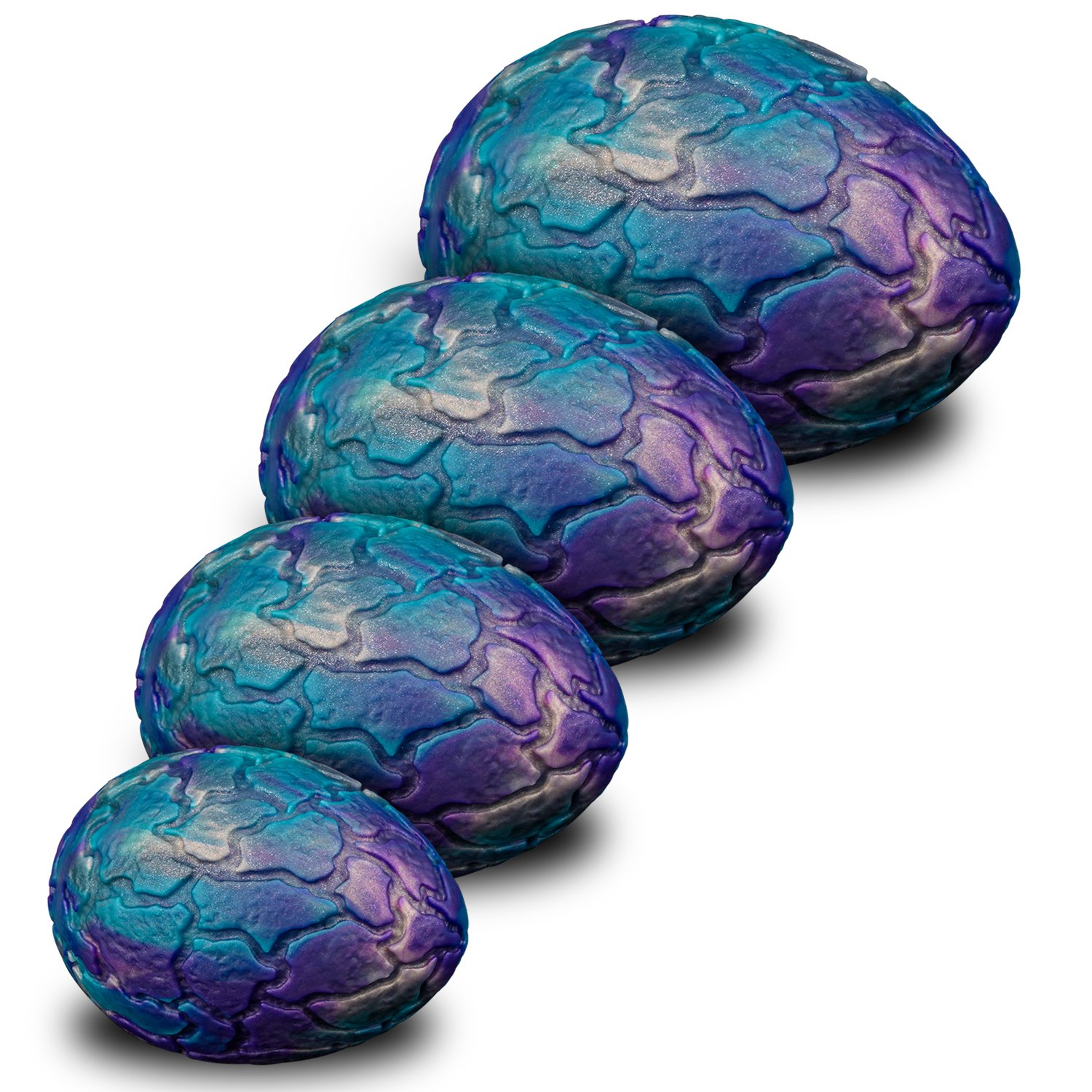 Crackle Texture Bionic Egg Anal Plugs - Liquid Silicone Edition - Image 5