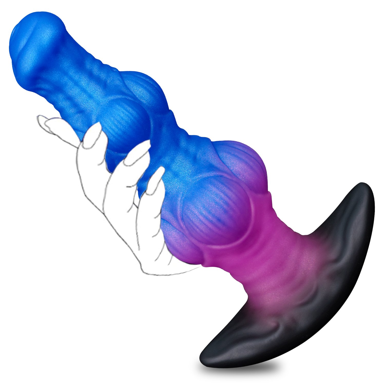Xeno-Sensation: The Tri-Phase Premium Liquid Silicone Dildo