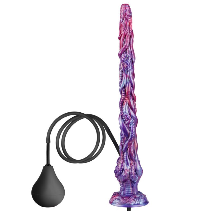 Deep Blue – Liquid Silicone Snake Dildo | Suction Base, Deep, Realistic, Blue
