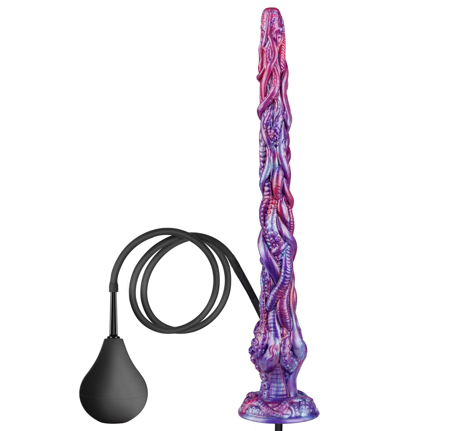 Deep Blue – Liquid Silicone Snake Dildo | Suction Base, Deep, Realistic, Blue