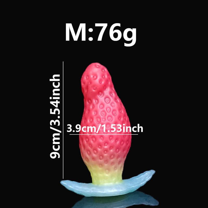 Sweet Berry – Silicone Dildo | Body-Safe, Gradient, Strawberry, Crimson - Image 7