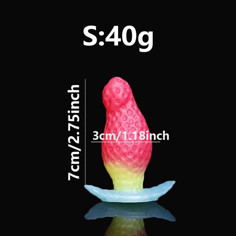 Sweet Berry – Silicone Dildo | Body-Safe, Gradient, Strawberry, Crimson - Image 8