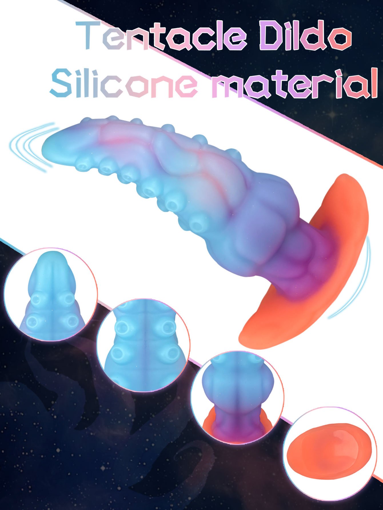 Bart – Liquid Silicone Dildo | Spiral, Gradient, Ocean Mutanttoys - Image 9