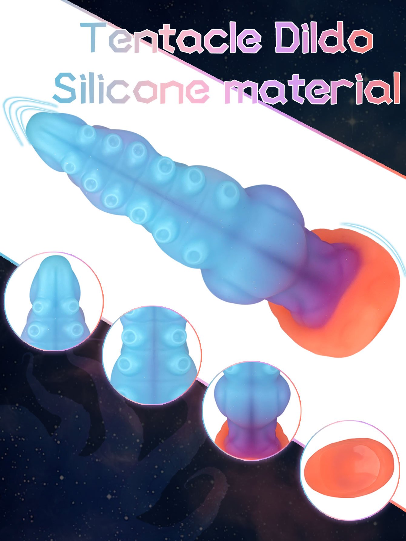 Bart – Liquid Silicone Dildo | Spiral, Gradient, Ocean Mutanttoys - Image 8
