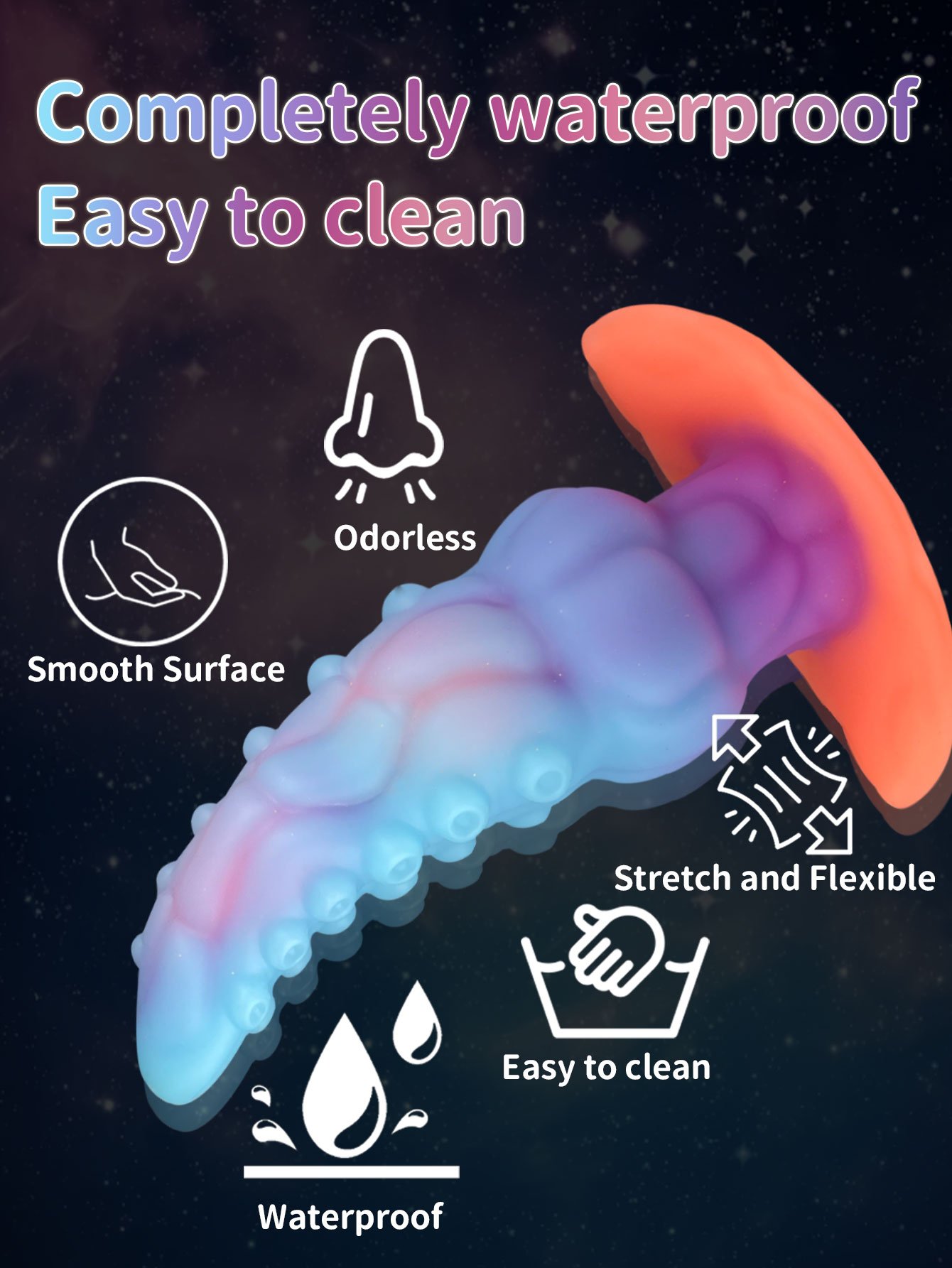 Bart – Liquid Silicone Dildo | Spiral, Gradient, Ocean Mutanttoys - Image 6